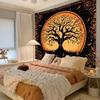Green Tree Of Life Wall Tapestry Mandala Boho Hippie Meditation Home Decor Artistic Gift Soft Durable Cozy Aesthetic Cute