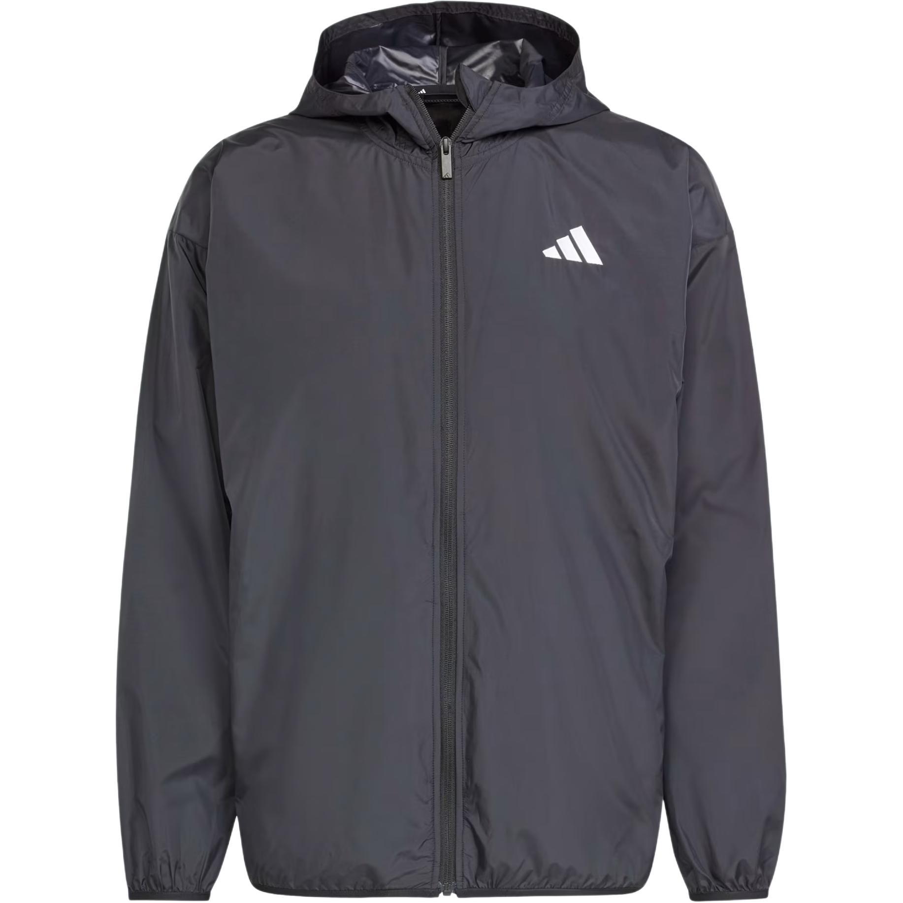 adidas Essentials Big Logo Mesh Windbreaker Jacket Asia Sizing  Black White  Men s JF3687 L