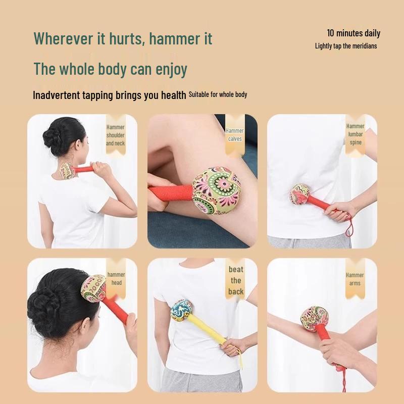 Gråbo Meridianmassagehammare: Morsdagspresent för äldre - Knackningsenhet för nack-, axel- och ryggsmärta