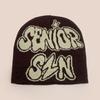 Popular Letter Jacquard Knitted Hat For Men And Women, Warm Personality Contrasting Colors, Hip-Hop Cold Hat, Pullover Hat