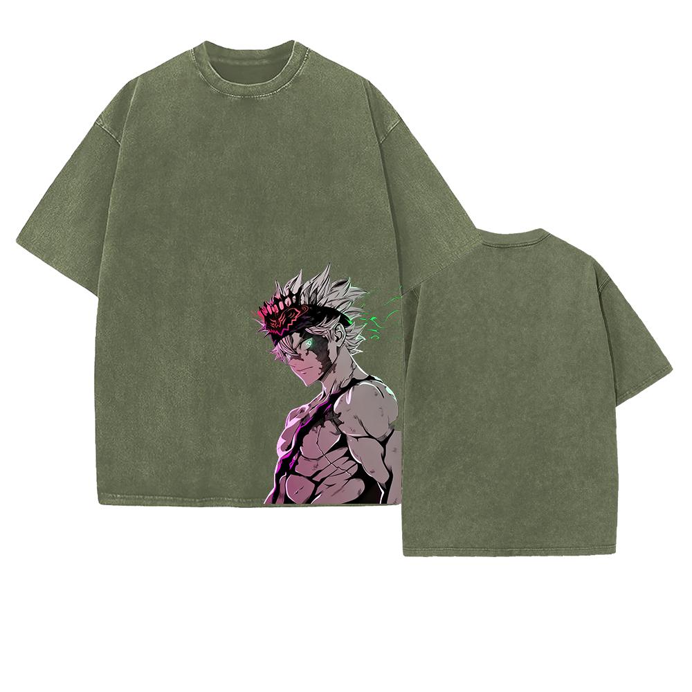Asta Graphic T-shirt Vintage Washed Oversized T Shirt For Men Women Clothing Cotton Tops