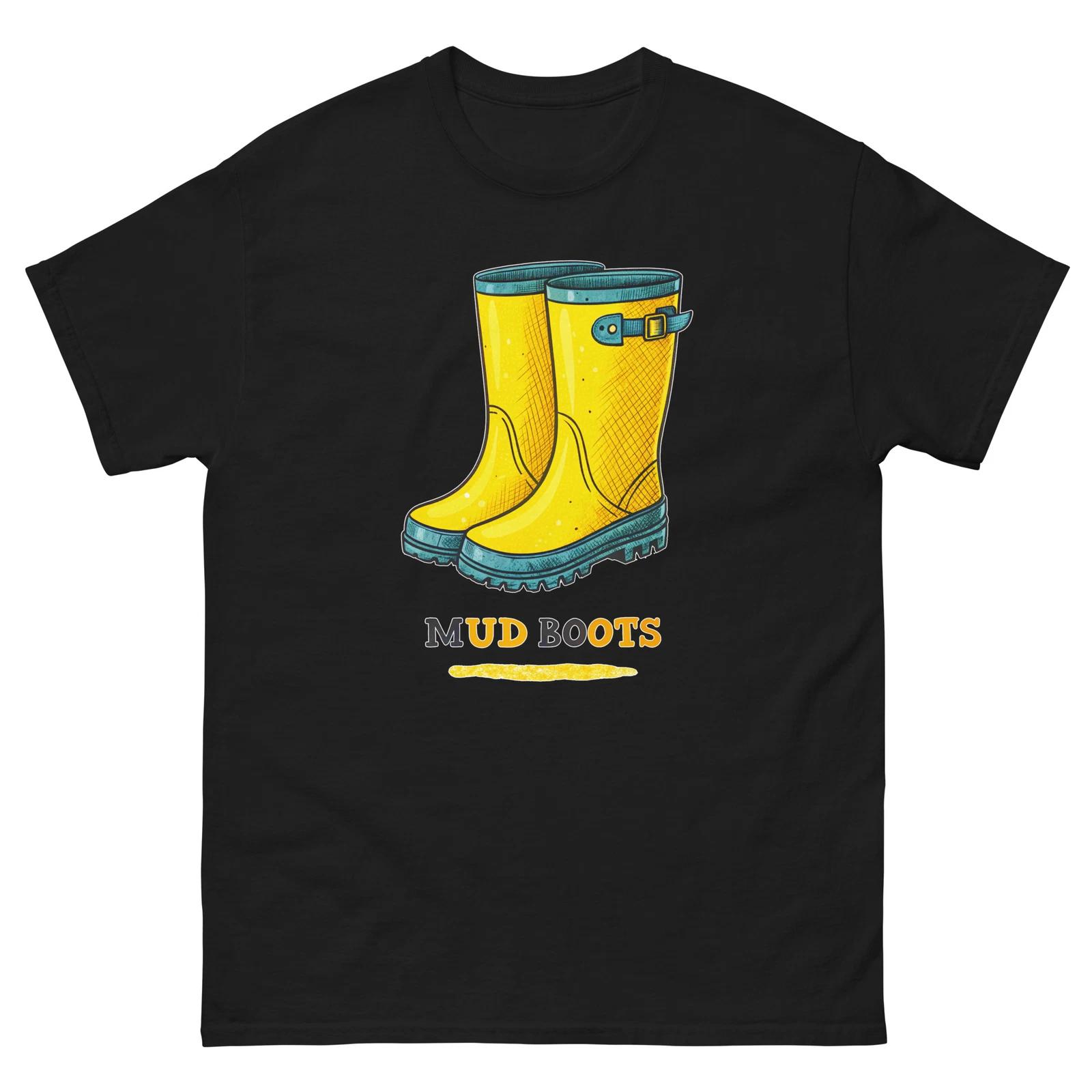 

Mud Boots Farming Rural Life Agriculture T-Shirt M