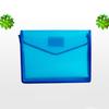 Plastic File Folder Waterproof Transparent Expanding Document Organizer with Snap Closure No Dividers Portable A4/B5 Size File Pouch for Office