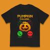 Halloween Pumpkin Calling Funny Phone Call Horror Scary Jack O Lantern Kids T Shirt