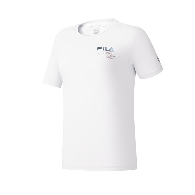 New FILA Fitness Regular T Shirt Women's Jade White A11W521105F-WT