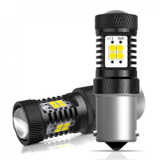 2X AUXITO 1156 P21W 7506 BA15S Backup Lights Bulbs LED Reverse Super White