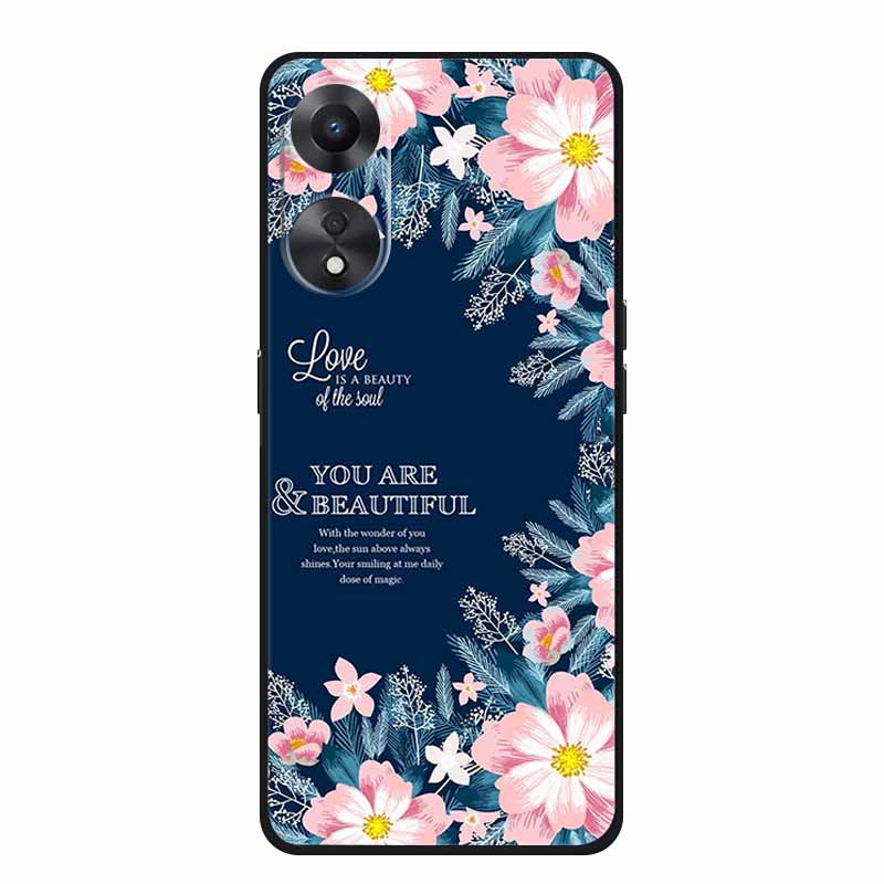 For OPPO A78 5G Case Fashion Silicone Soft TPU Back Cover For Oppo A58 A58X 5G OPPOA78 5G Phone Cases Shockproof CPH2483 Fundas