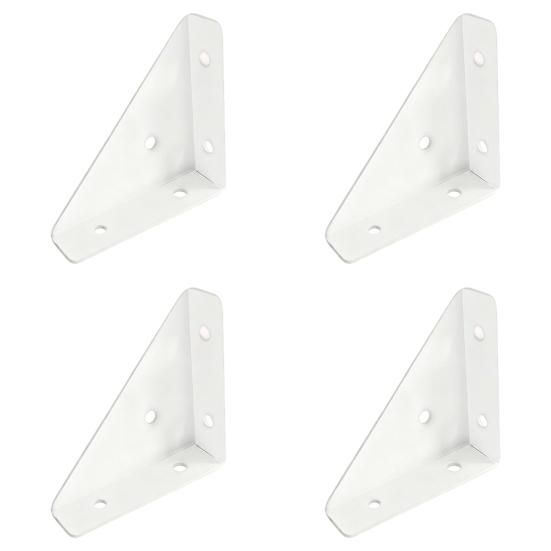 4 Stück Winkelverbinder Kaltgewalzter Stahl Eckwinkel 90 Grad Stahl Verstärkungswinkel Rostbeständige Möbelverbinder