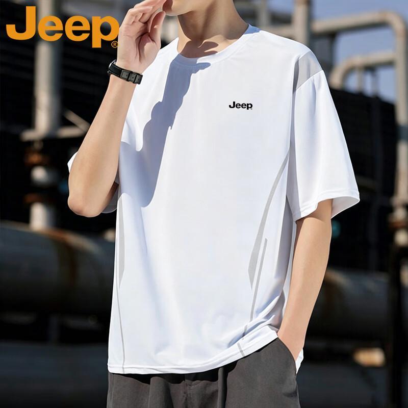 JEEP Men s Ice-Feel Quick-Dry Short Sleeve T-Shirt 8XL