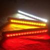 1Pc Auto Licht Bar 15LED Lampen Für Auto Lkw Bremslicht Signal Seite Marker Blinker Warnung Rücklicht 12v 24v