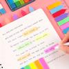 100 Sheets of Waterproof Colored Transparent Sticky Notes , Pads for Planner Home & Office School  Mini Self-Adhesive Post Note