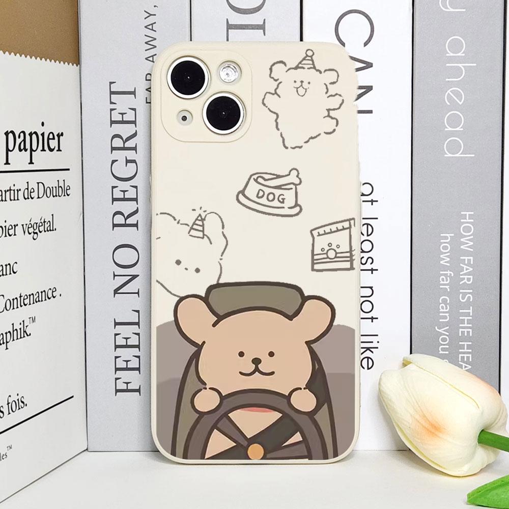 Funny Cartoon Dog Phone Case for Iphone 13 12 11 14 15 16 Pro Max XS MAX X Soft Covers for Iphone 7 8 14 Plus SE20 Couple Fundas