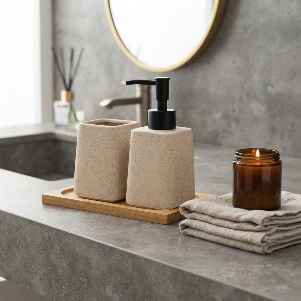 Ceramic Lotion Pump Bottle Press Pump Design Shampoo Bottle Dispenser Bathroom