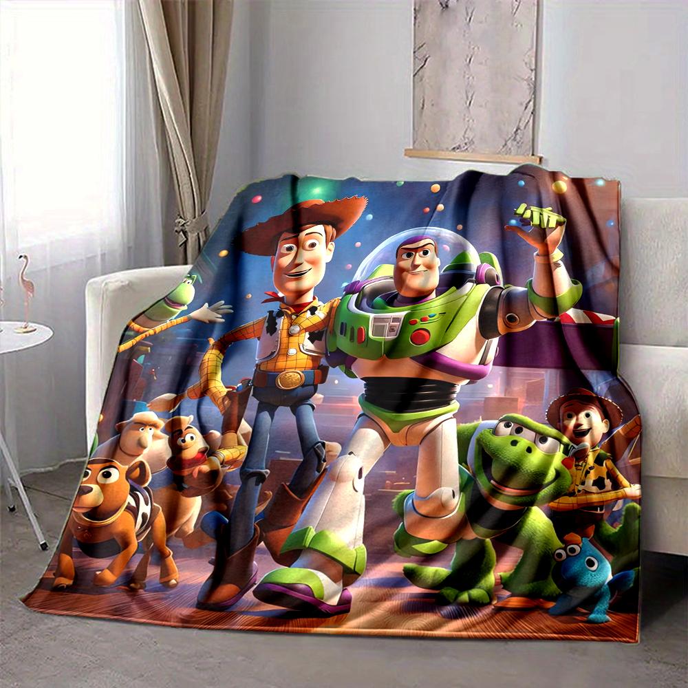 1Pc Toy Story Adventure Blanket Soft And Comfortable Casual Warm Camping Travel Christmas Halloween Xmas Gift M924352