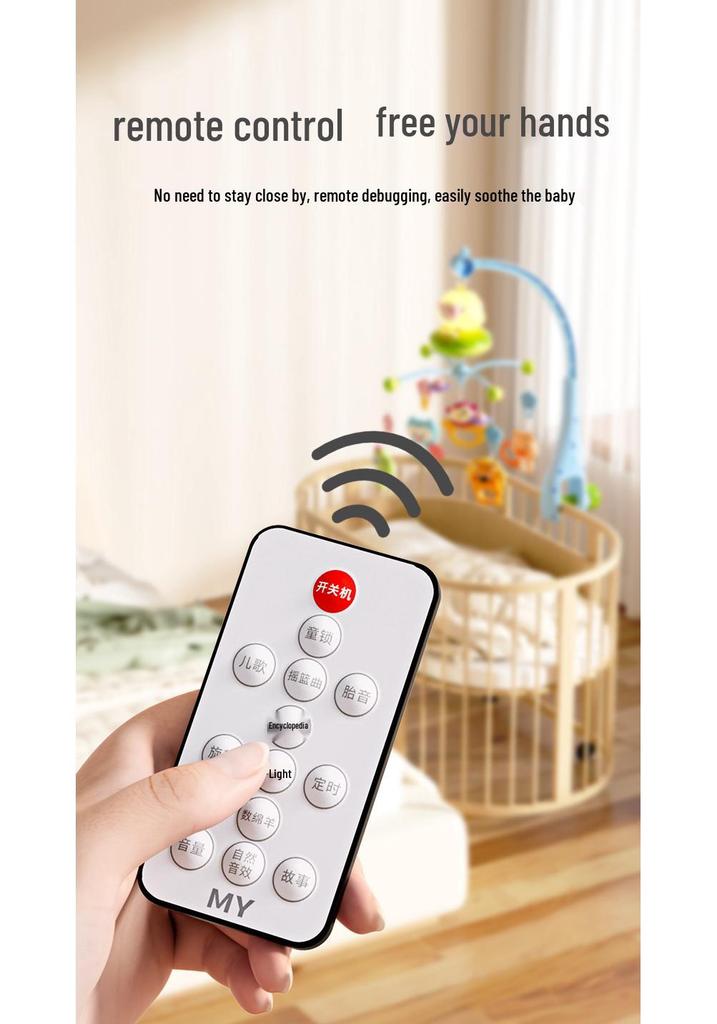 Musical Rotating Baby Bedside Ornament: 0-1 Year Crib Rattle