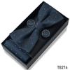 Classic Bowtie Bow Ties for Mens Butterfly Bowknot Pocket Square Cufflinks Suit Set Bussiness Accessories