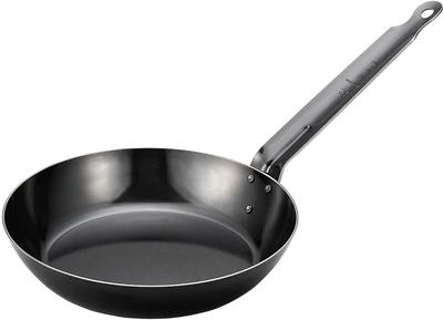 Hokuriku Aluminum Iron Frying Induction Made In Ideal for Outdoors and Ajiichitetsu Pan, 24cm, Compatible, Japan, Iron-Rich, Oil-Soluble,