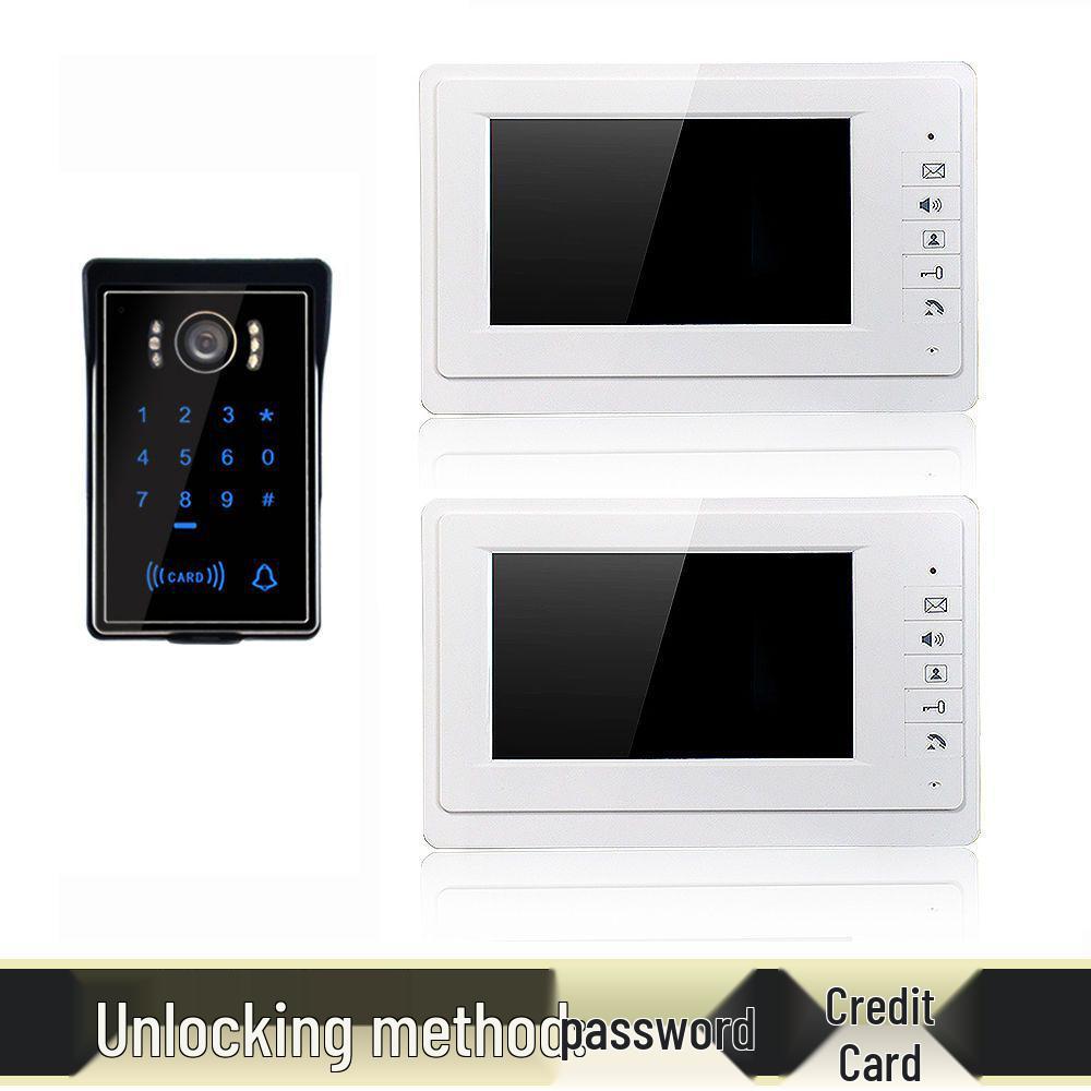 7-inch HD Wired Visual Intercom Doorbell for Home Monitoring and Smart Villa Access Control System
