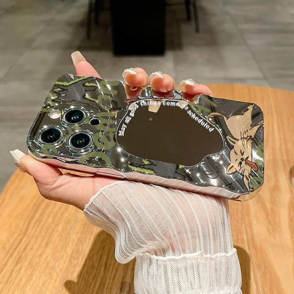 Pouzdro na telefon s kosmetickým zrcátkem pro iPhone 11 13 16 Pro Max iPhone 14 15 12 13 Pro Max 16 Plus 13 Pro Samsung A55 A54 A15 A12 A52S A34 A14 A30S A53 A52 A50