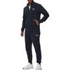 Emporio Armani Solid Color Logo Print Stand Collar Zip Long Sleeve Elastic High Waist Casual Sports Suit Men Suit Blue 8NPV60-PJVRZ-1562