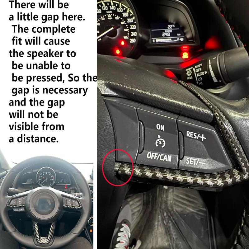 För Mazda 3 6 CX3 CX-3 CX-5 CX5 CX8 CX 9 Axela ATENZA 2017 2018 2019 3 st Bilratt Trim Paljetter Skydd Klistermärke