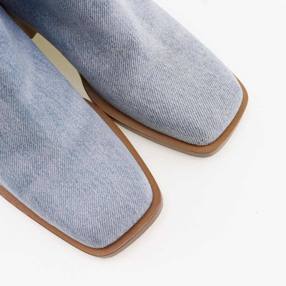 Chanel Krótkie botki botki G30181 denim Damskie Używane