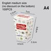 50/100Pcs Disposable French Fries Box Food Fried Chicken Packaging Box Party Supplies Food For Kids Birthday Tray