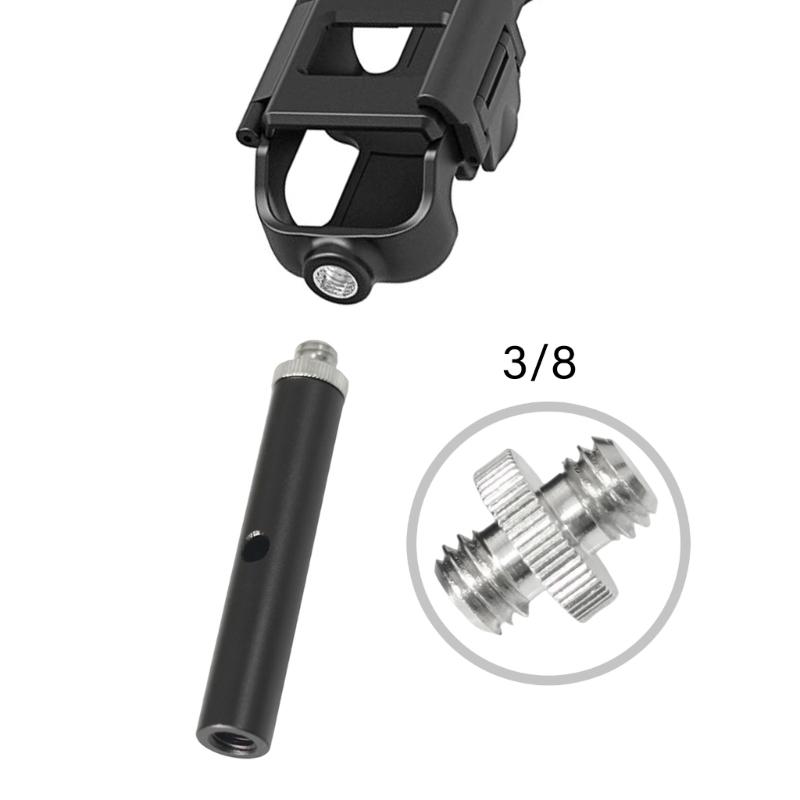 3/8-16 Female to Male Tripod Extension Adapter 15mm Aluminum Alloy for Camera Microphones DSLR Mounting Accessories