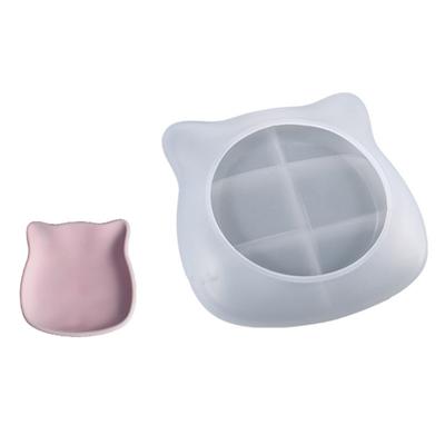 Cats Shaped Tray Silicone Moulds Resin Tray Molds for Epoxy Resin, Candle Holder, Vanity Jewelry Tray, Home Decoration
