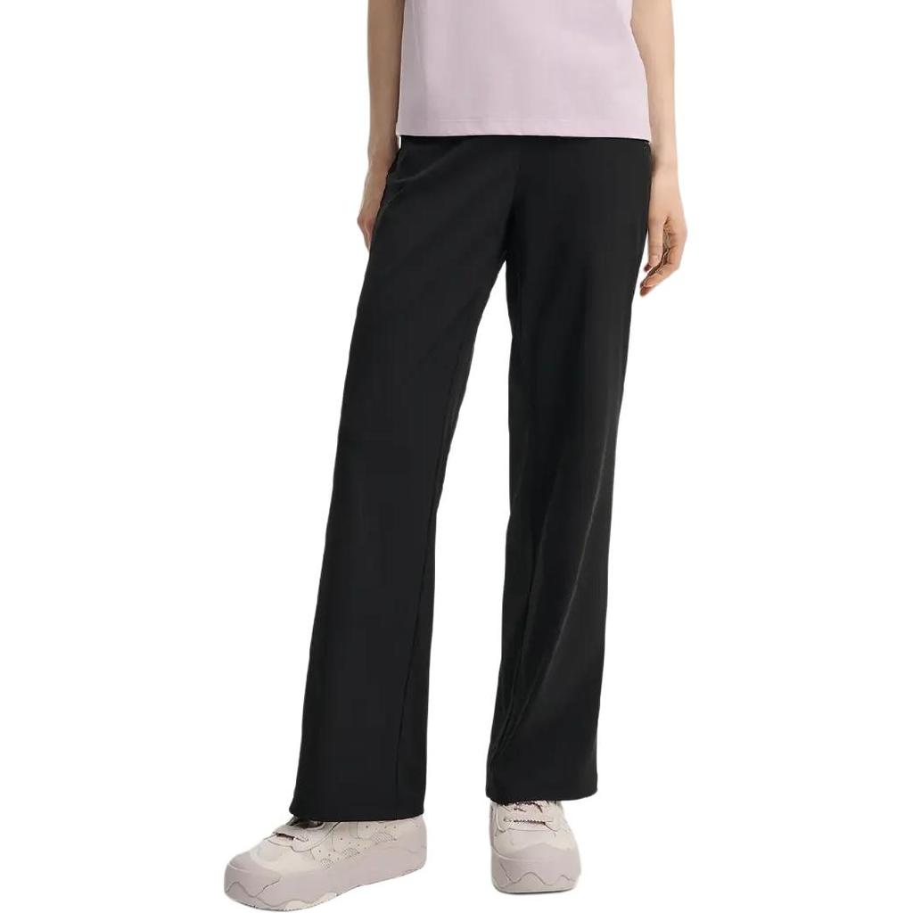 Fila Heritage Series Fashion Comfortable Soft Skin-Friendly Versatile Casual Pants Women Bottoms Black F11W538604F-BK