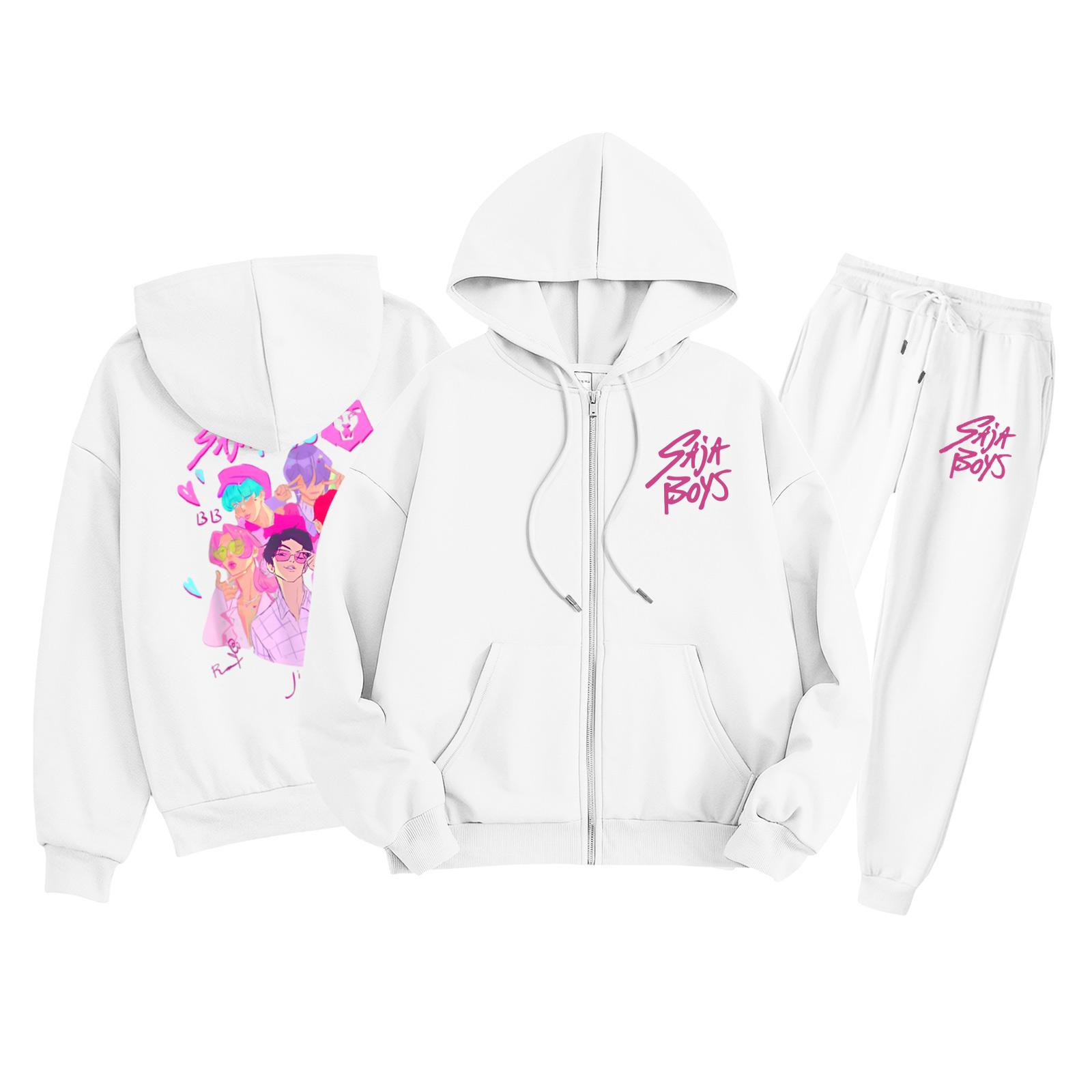 

Дитяча мода Толстовка з довгим рукавом на блискавці з капюшоном Спортивні штани Однотонний комплект толстовки з кишенями 160