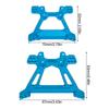 1Set Aluminum Alloy Front and Rear Shock Tower for 1/10 Traxxas BL-2S Slash 4x4 4WD RC Car Replacement Upgrade Parts