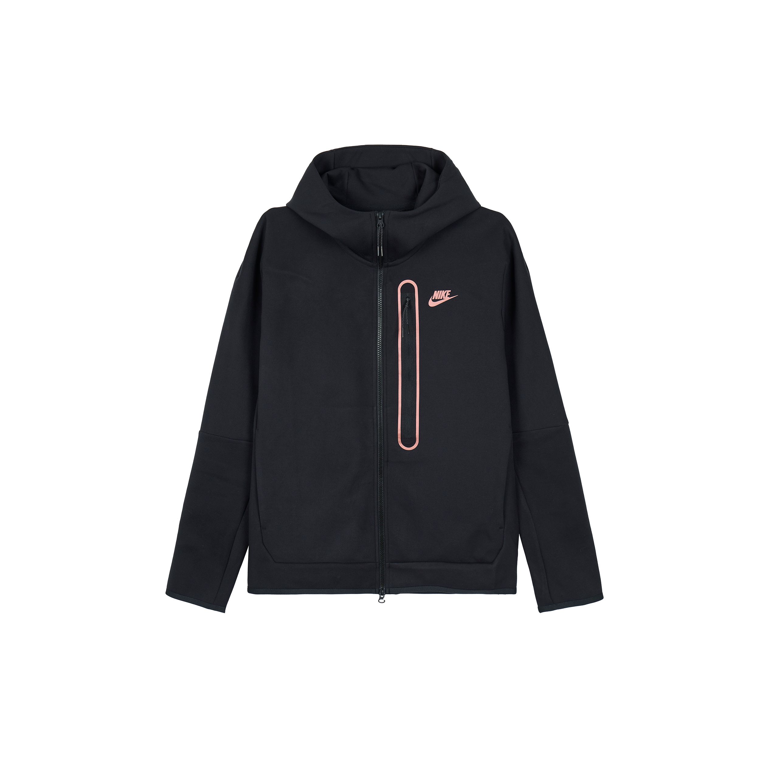 

Мужская спортивная куртка со светоотражающим капюшоном и молнией во всю длину Nike, черная DD4803-010 L