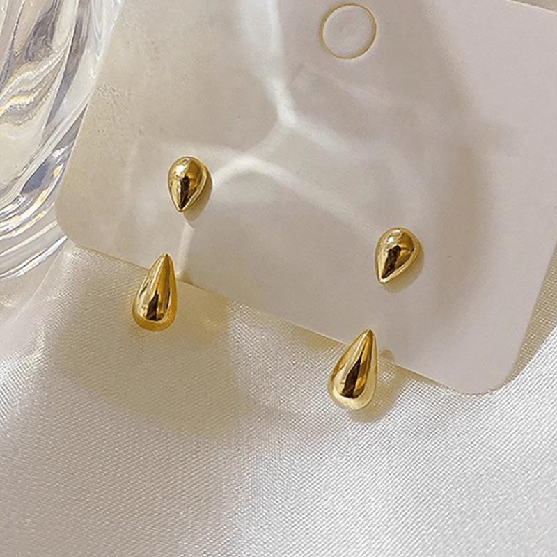 Elegant Teardrop Earrings - Light Luxury Statement Ear Accessories золотой