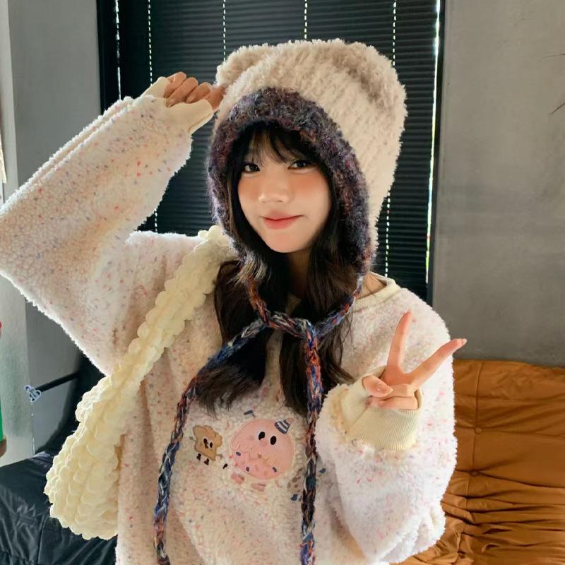 New Stacking Hat Wool Hat Women's Autumn and Winter Lei Feng Cold and Warm Knitted Hat Headgear