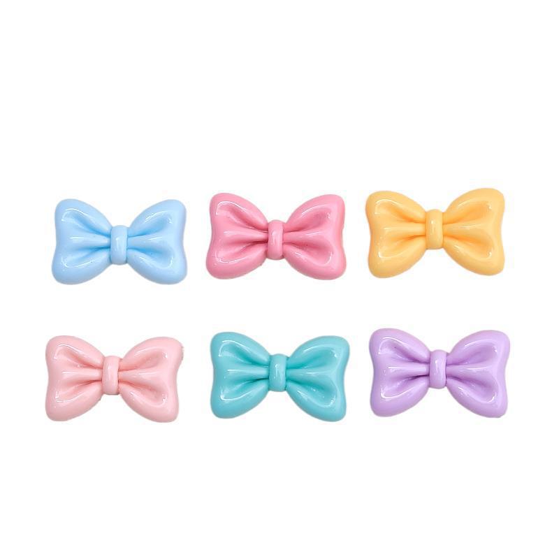 DIY Resin Clog Button Kit: Cute Cartoon Bow, Cream Glue, Hairpin Accessories