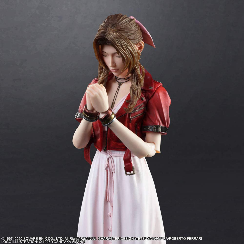 Final Fantasy VII Remake PLAY ARTS Kai Aerith Gainsbourg PVC Painted Movable Figure