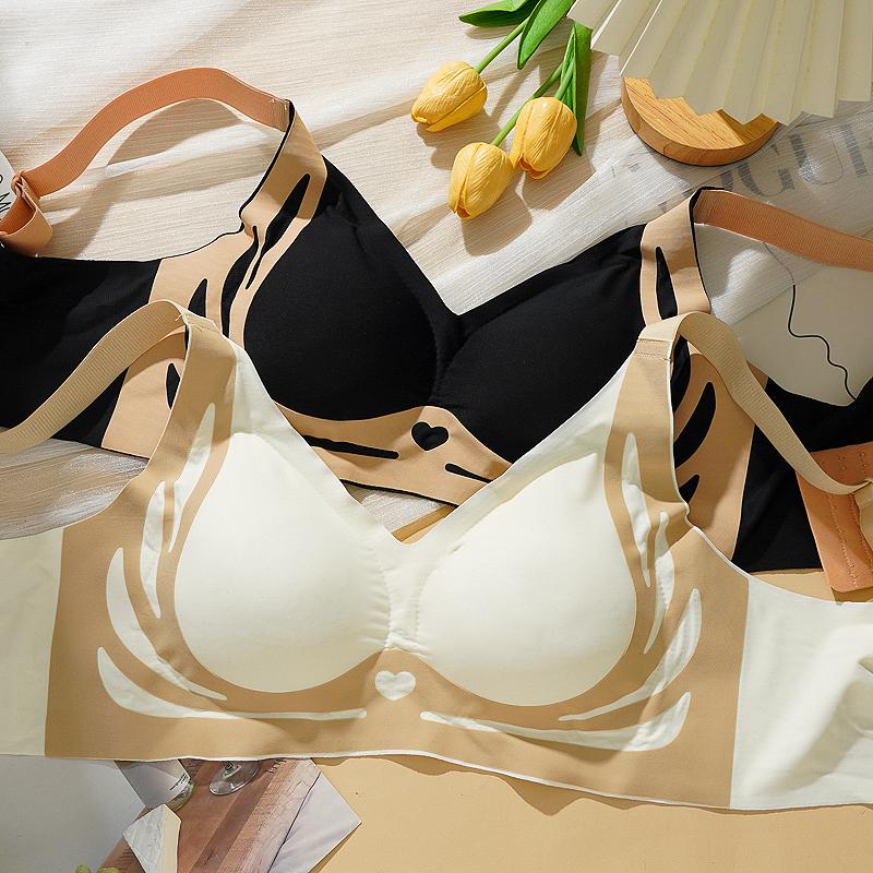 Sutien Femei Fără Cusături Fără Inel de Oțel Ridicare Sutien Confortabil Lenjerie Sutien Push-Up