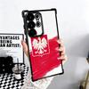 Poland Flag White Red Soft Phone Case For Samsung Galaxy S26 Ultra S25 Edge S24 FE S23 Plus S22 S21 + S20 Plating Anti-Fall Fund