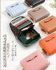 Mini Wallet Small Wallet that Keeps Bills Unfolded Genuine Leather Accordion Style Coin Purse Ribbon Cute Gift [Modiko] Women's - - - - Box-Type - -