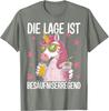 Funny German Text Graphic T Shirt Die Lage Ist Besäufniserregend Cotton Black Vintage Summer New Arrival Unisex Party Outfit