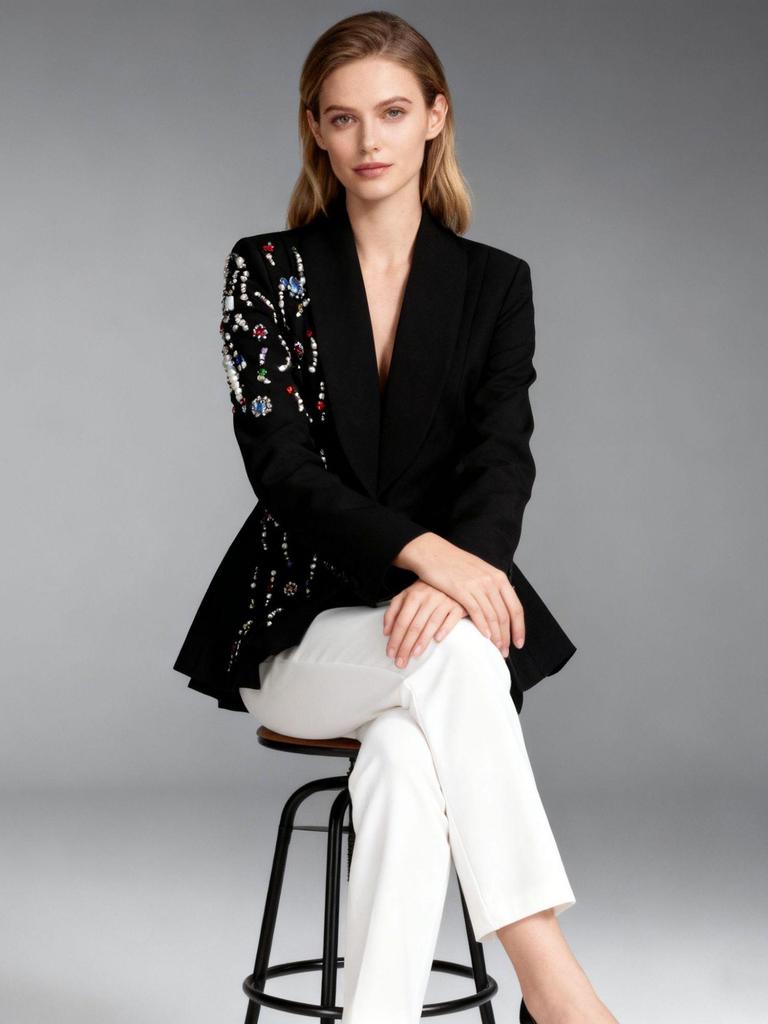 2025 European & American Slim Fit Autumn Women's Suit Jacket - Chic & Commuter Style