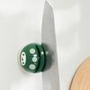 Ceramic Cutter Sharpener Small Mushroom Shape Kitchen Tool Sharpener with Vacuum Suction Cup Base Double Groove Kitchen Gadget