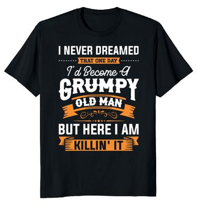 Camiseta Unissex Vovô Velho Rabugento