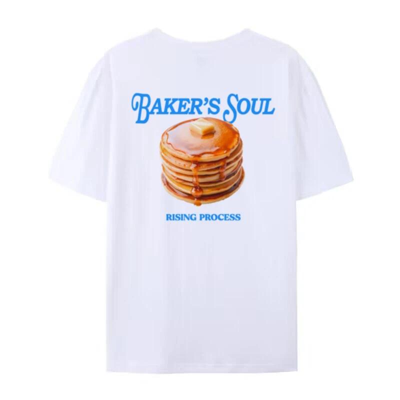 Pancake Printed Streetwear TShirts Oversized Egirl Grunge Y2k Aesthetic Tops Cute Retro Foodie Tee Shirt Women Fashion Clothing