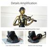 Violinist Wine Bottle Holders Countertop Display Stand, Decorative Resin Lady Statue Single Bottle Rack for Wine Cabinet Styling