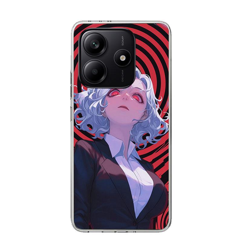 Cartoon Cool Demon Girl Phone Case For Xiaomi Redmi Note 15 14 13 12S 12 Pro Plus 11S 11E 11 11T 10S 10 Art Soft Pattern Cover R