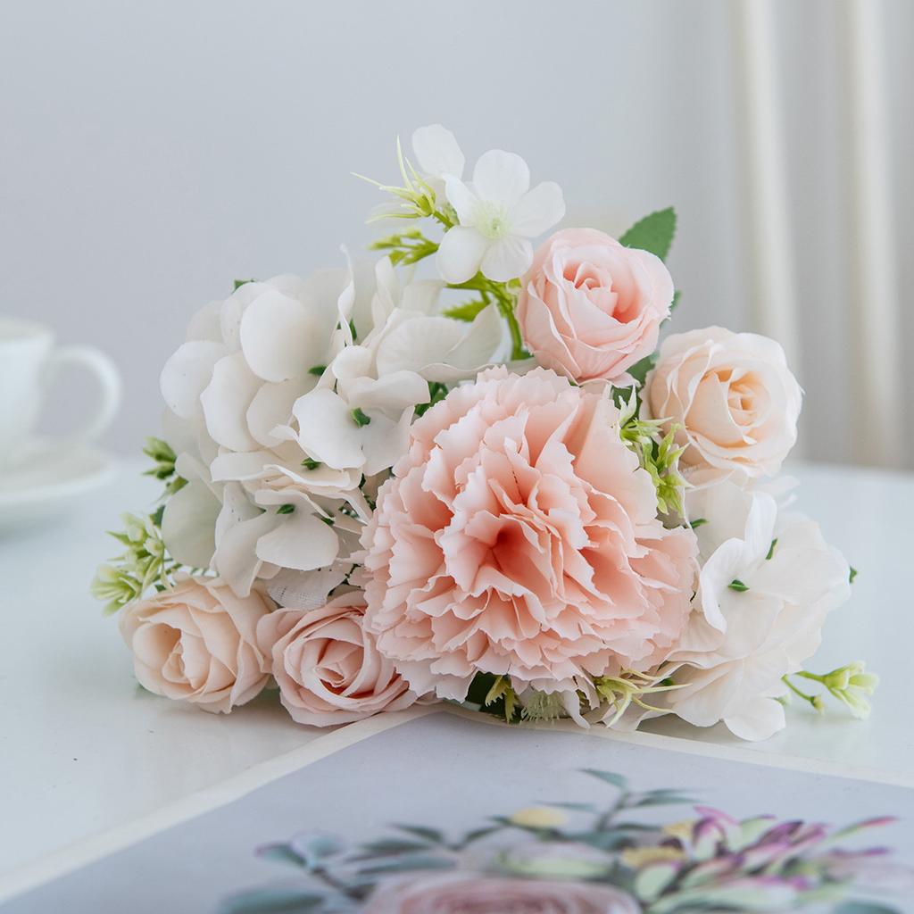 Seide Künstliche Blume Nelke Rose Festival Hochzeit Brautstrauß Kranz Hausvase Gartenbogen Dekoration DIY Geschenk Heißer Verkauf