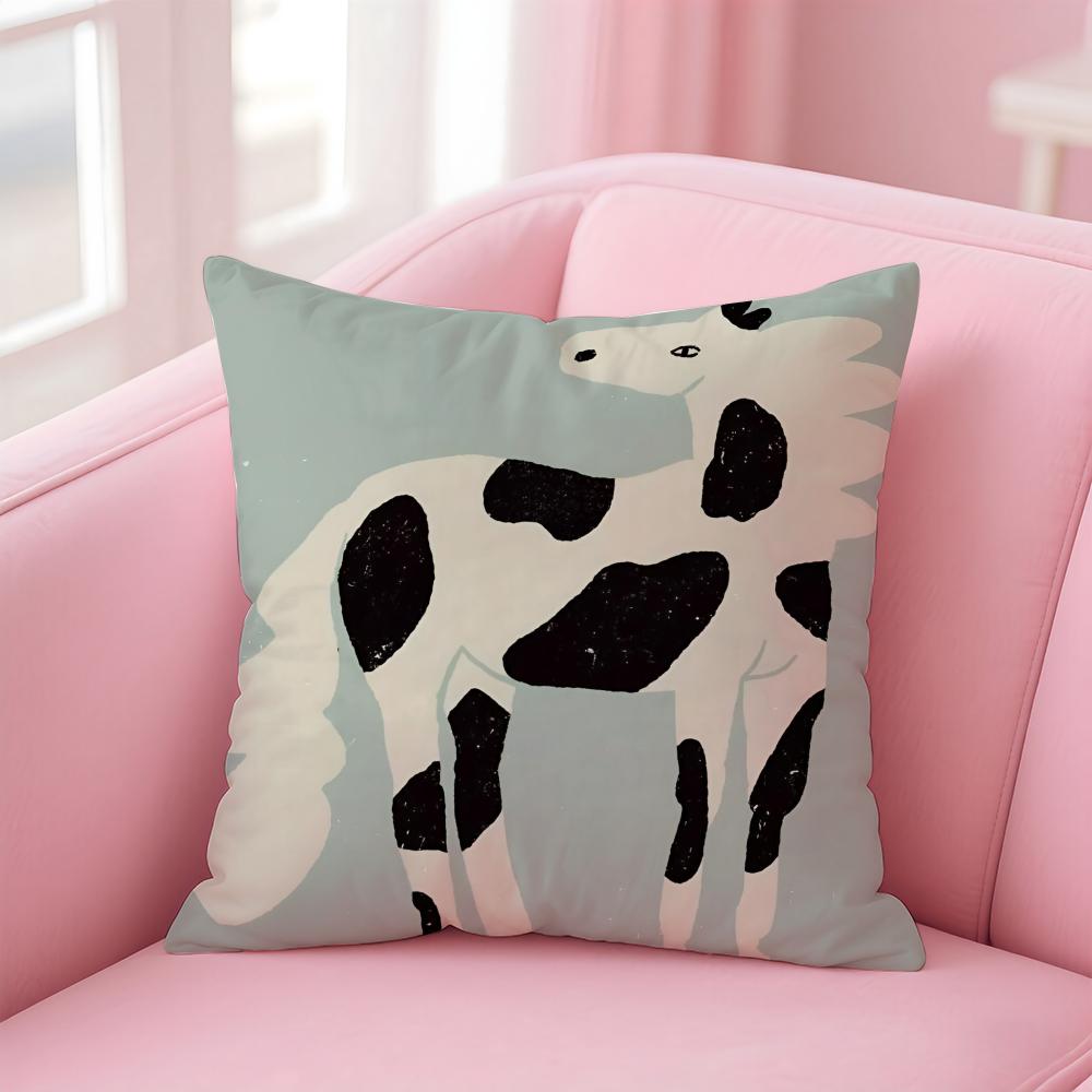 Vantage Abstract Anime Cute Pet Cat Dog Cushion Cover Pillow Case Soft Friendly Fabric Concealed Zipper