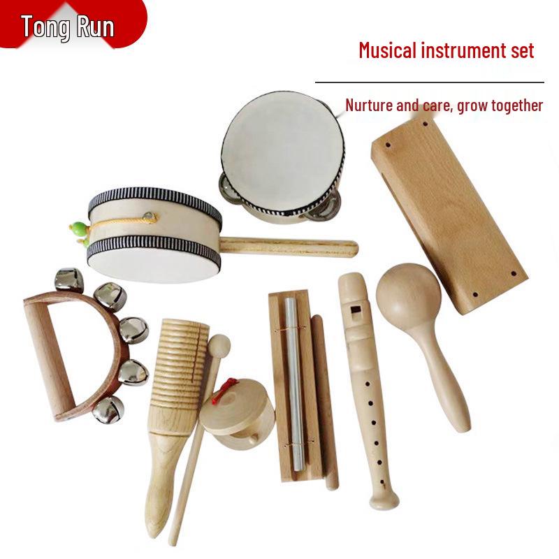 Kindergarten Orff Wooden Percussion Instrument Set -